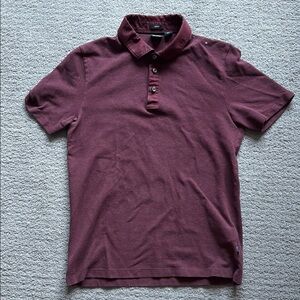 Men's Hugo Boss Slim Fit Burgundy Polo Shirt Size Small
